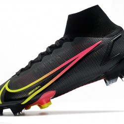 Nike Superfly 8 Elite FG Soccer Cleats Black Red