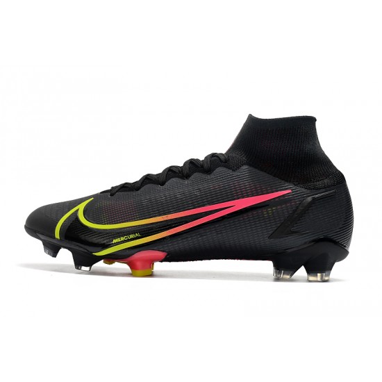 Nike Superfly 8 Elite FG Soccer Cleats Black Red