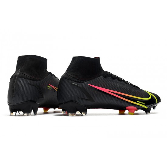 Nike Superfly 8 Elite FG Soccer Cleats Black Red