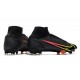 Nike Superfly 8 Elite FG Soccer Cleats Black Red