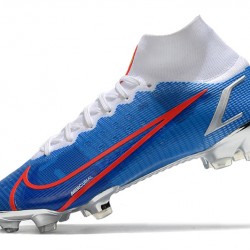 Nike Superfly 8 Elite FG Soccer Cleats Blue Red