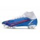 Nike Superfly 8 Elite FG Soccer Cleats Blue Red