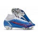 Nike Superfly 8 Elite FG Soccer Cleats Blue Red