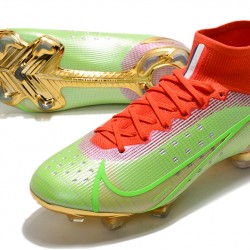 Nike Superfly 8 Elite FG Soccer Cleats Green Red