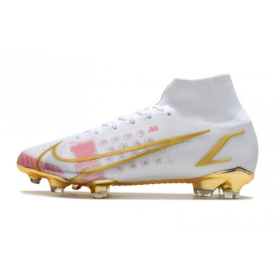 Nike Superfly 8 Elite FG Soccer Cleats White