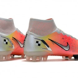 Nike Superfly 8 Pro AG Soccer Cleats Pink Yellow