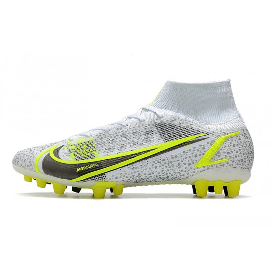 Nike Superfly 8 Pro AG Soccer Cleats White