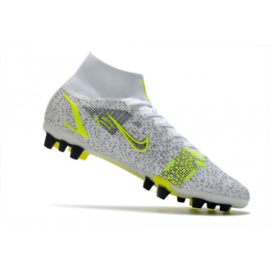 Nike Superfly 8 Pro AG Soccer Cleats White