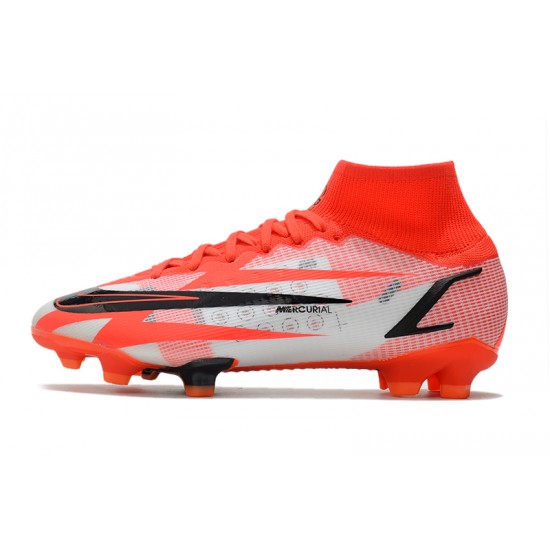 Nike Superfly 8 Spark Positivity CR7 Elite FG Soccer Cleats Red