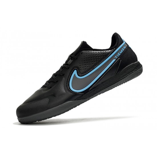 Nike React Tiempo Legend 9 Pro IC Soccer Cleats Blue Black