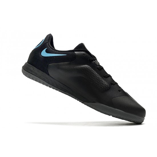 Nike React Tiempo Legend 9 Pro IC Soccer Cleats Blue Black