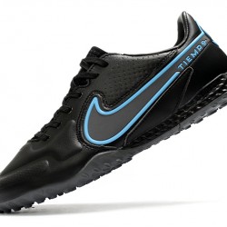 Nike React Tiempo Legend 9 Pro TF Soccer Cleats Black Blue