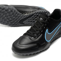 Nike React Tiempo Legend 9 Pro TF Soccer Cleats Black Blue