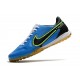 Nike React Tiempo Legend 9 Pro TF Soccer Cleats Black Blue