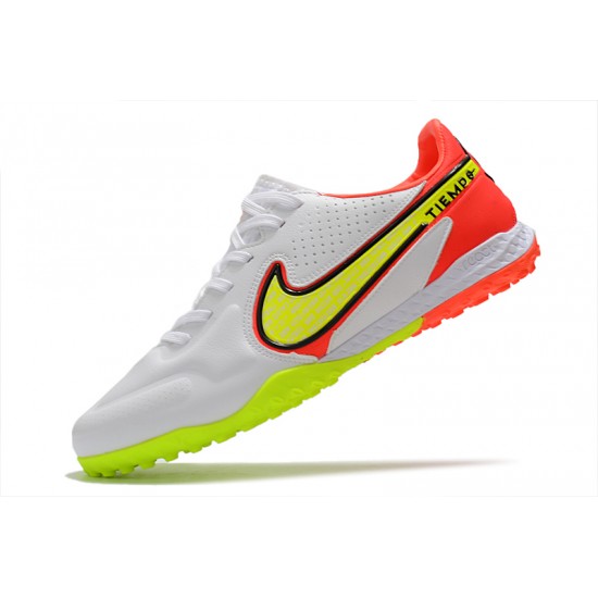 Nike React Tiempo Legend 9 Pro TF Soccer Cleats White Gold