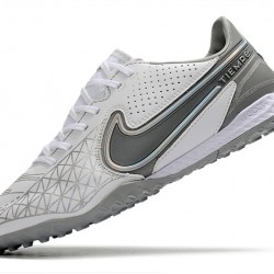 Nike React Tiempo Legend 9 Pro TF Soccer Cleats White Gray