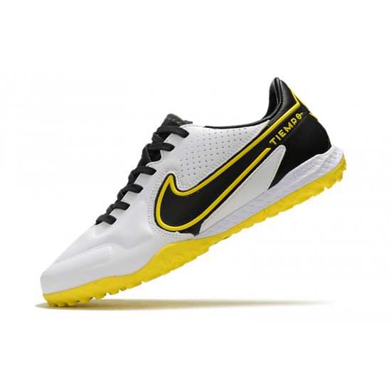 Nike React Tiempo Legend 9 Pro TF Soccer Cleats White Yellow