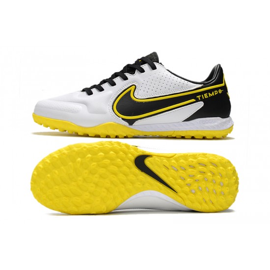 Nike React Tiempo Legend 9 Pro TF Soccer Cleats White Yellow