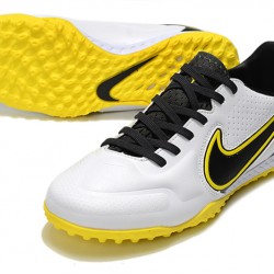 Nike React Tiempo Legend 9 Pro TF Soccer Cleats White Yellow