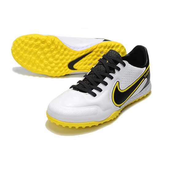 Nike React Tiempo Legend 9 Pro TF Soccer Cleats White Yellow