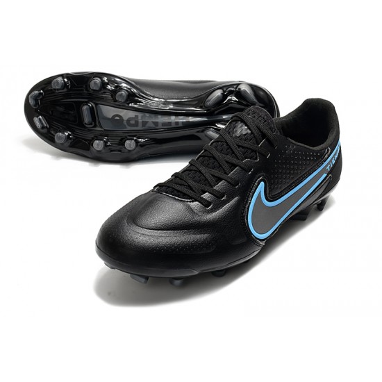 Nike Tiempo Legend 9 Elite FG Soccer Cleats Blue Black