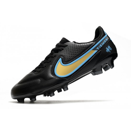 Nike Tiempo Legend 9 Elite FG Soccer Cleats White Black Nike Tiempo Legend 9 Elite FG Soccer Cleats White Black
