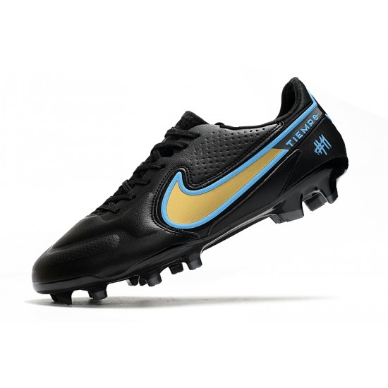 Nike Tiempo Legend 9 Elite FG Soccer Cleats White Black