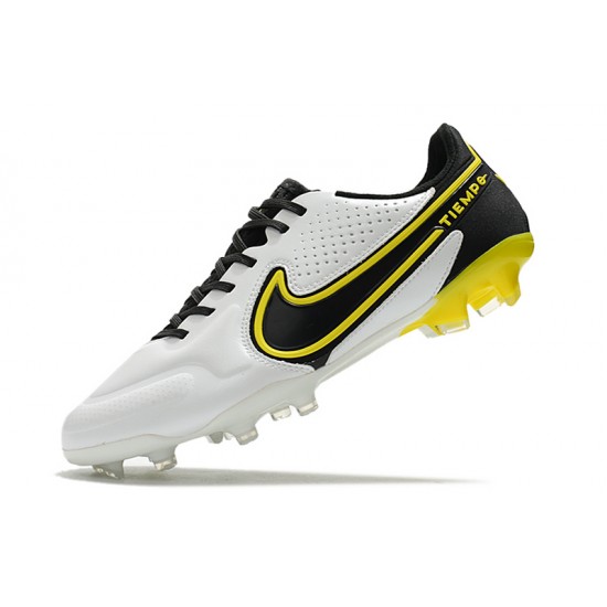 Nike Tiempo Legend 9 Elite FG Soccer Cleats White Gold Nike Tiempo Legend 9 Elite FG Soccer Cleats White Gold