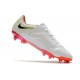 Nike Tiempo Legend 9 Elite FG Soccer Cleats White Gray Nike Tiempo Legend 9 Elite FG Soccer Cleats White Gray