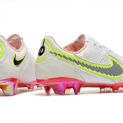 Nike Tiempo Legend 9 Elite FG Soccer Cleats White Gray