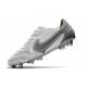 Nike Tiempo Legend 9 Elite FG Soccer Cleats White Gray Nike Tiempo Legend 9 Elite FG Soccer Cleats White Gray
