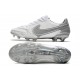 Nike Tiempo Legend 9 Elite FG Soccer Cleats White Gray Nike Tiempo Legend 9 Elite FG Soccer Cleats White Gray