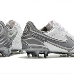 Nike Tiempo Legend 9 Elite FG Soccer Cleats White Gray