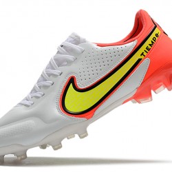 Nike Tiempo Legend 9 Elite FG Soccer Cleats White Orange