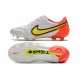 Nike Tiempo Legend 9 Elite FG Soccer Cleats White Orange Nike Tiempo Legend 9 Elite FG Soccer Cleats White Orange