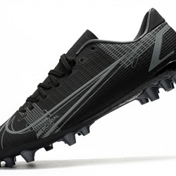 Nike Vapor 14 Academy AG Soccer Cleats Black Gray