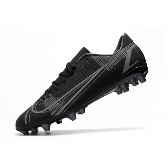 Nike Vapor 14 Academy AG Soccer Cleats Black Gray