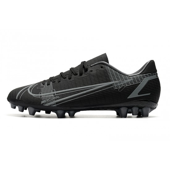 Nike Vapor 14 Academy AG Soccer Cleats Black Gray