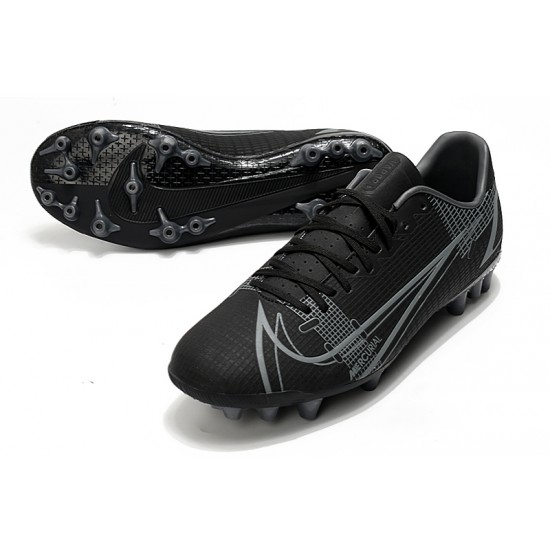 Nike Vapor 14 Academy AG Soccer Cleats Black Gray