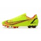 Nike Vapor 14 Academy AG Soccer Cleats Orange Green