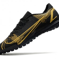 Nike Vapor 14 Academy TF Soccer Cleats Black Gold