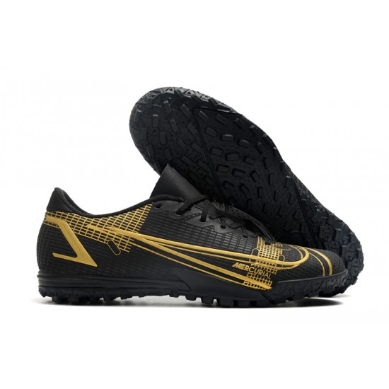 Nike Vapor 14 Academy TF Soccer Cleats Black Gold