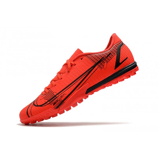 Nike Vapor 14 Academy TF Soccer Cleats Black Red