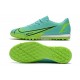 Nike Vapor 14 Academy TF Soccer Cleats Green Blue