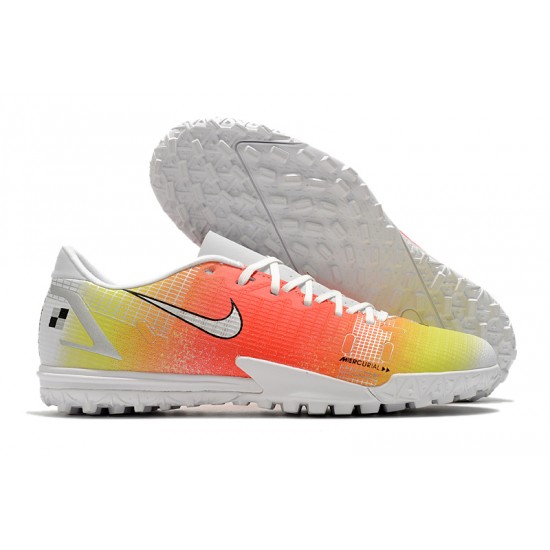 Nike Vapor 14 Academy TF Soccer Cleats Orange Yellow