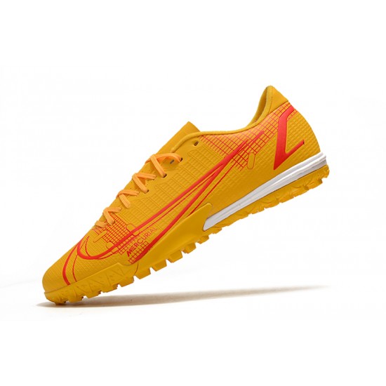 Nike Vapor 14 Academy TF Soccer Cleats Yellow Red