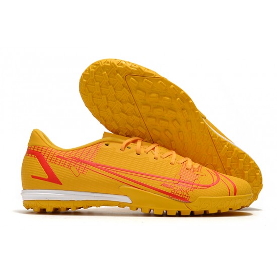 Nike Vapor 14 Academy TF Soccer Cleats Yellow Red