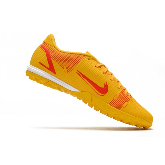 Nike Vapor 14 Academy TF Soccer Cleats Yellow Red