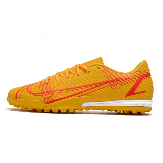 Nike Vapor 14 Academy TF Soccer Cleats Yellow Red