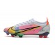 Nike Vapor 14 Elite FG Soccer Cleats Pink White